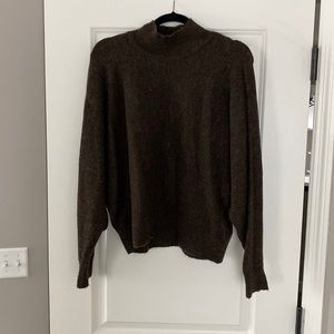 H&M Brown Mock Neck Sweater